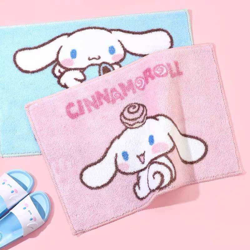 Thảm chùi chân chống trượt lông cừu ngắn thấm hút tốt Miniso, hình Cinamonroll 40x60cm