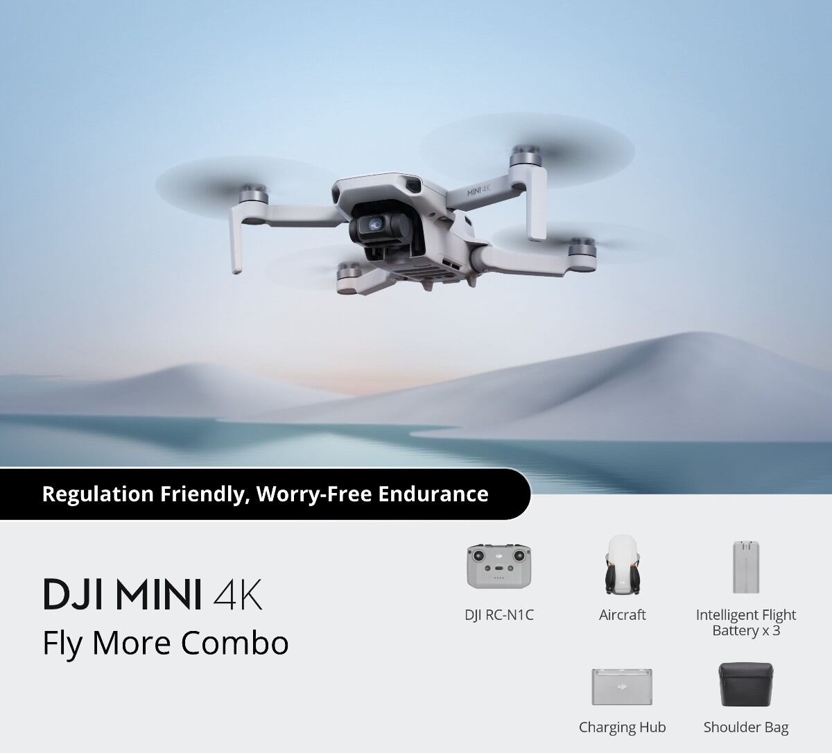 DJI Mini 4 Fly More Combo – 3 Pin, RC-N1C, Quay 4K, Like New 99%