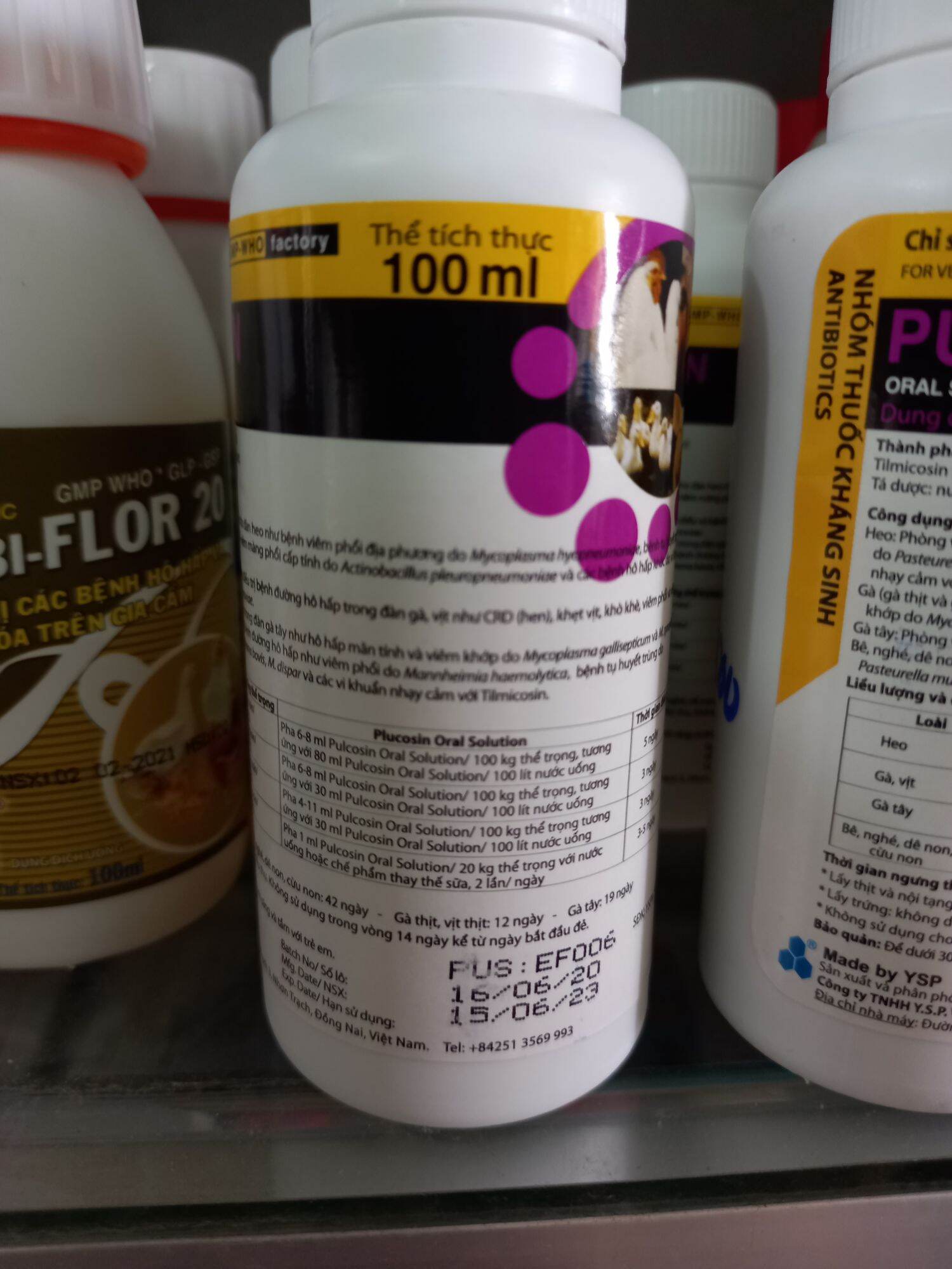 Tilmicosin Dạng Uống,Chai 100ml