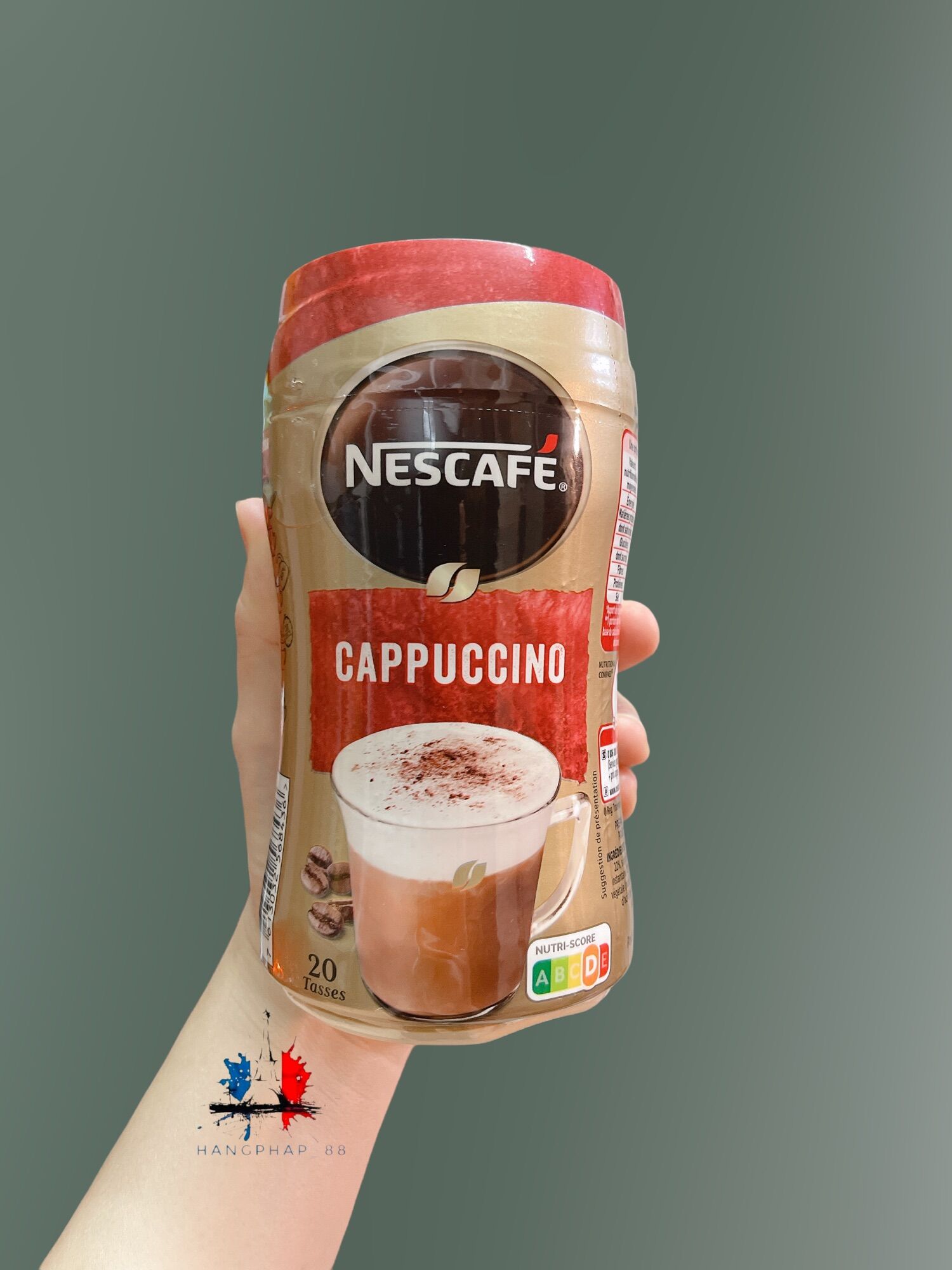 Cafe Cappuccino Nescafe Pháp vị Pappuccino nguyên bản hủ 280g