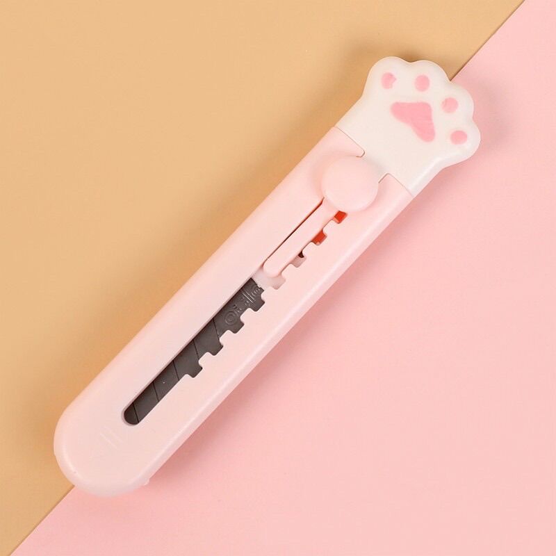 Dao rọc giấy mini măng cụt chân mèo cute