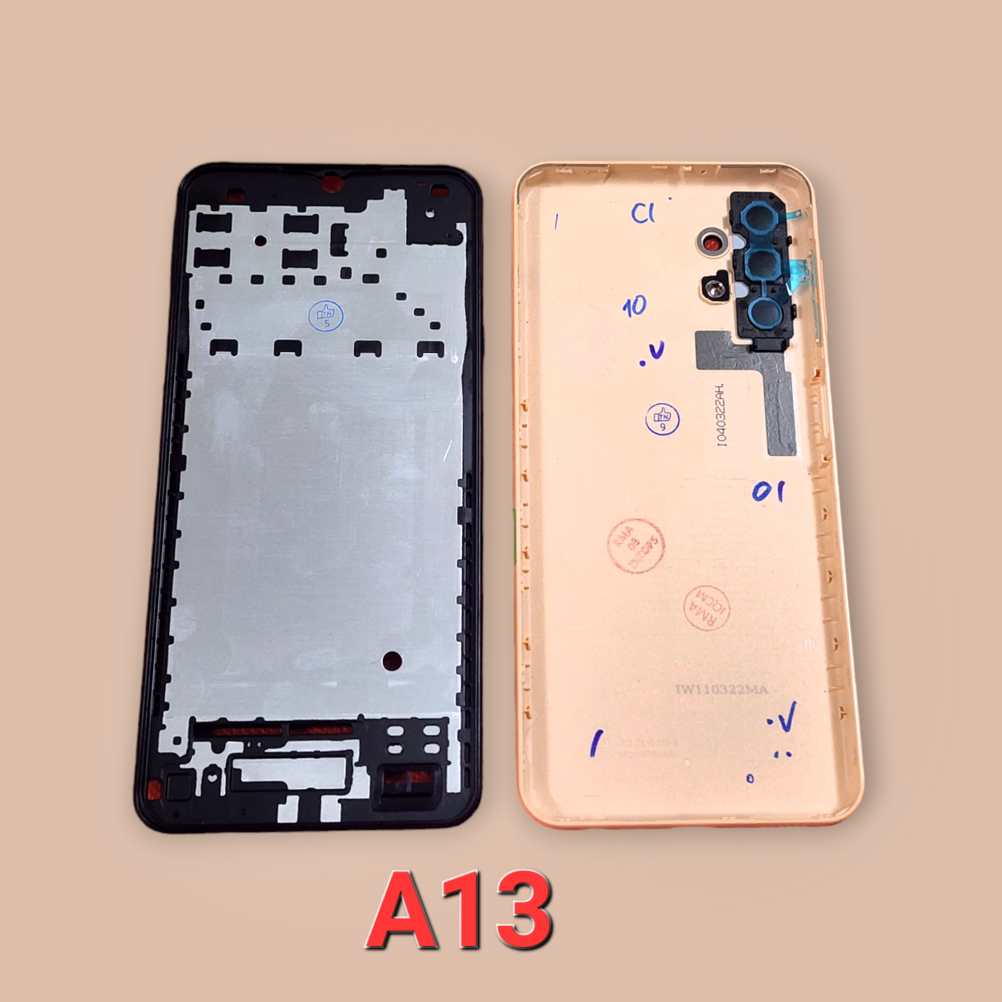Vỏ Sam Sung A13 Zin Full , Vỏ Bộ Sam sung A13 full blacket + khay sim