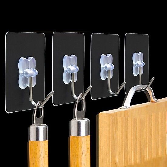 Combo 10 móc dán tường trong suốt chịu lực tốt
