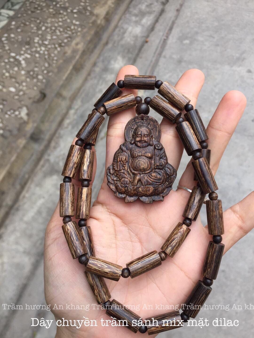 Mặt di lặc trầm sánh chìm cao cấp.