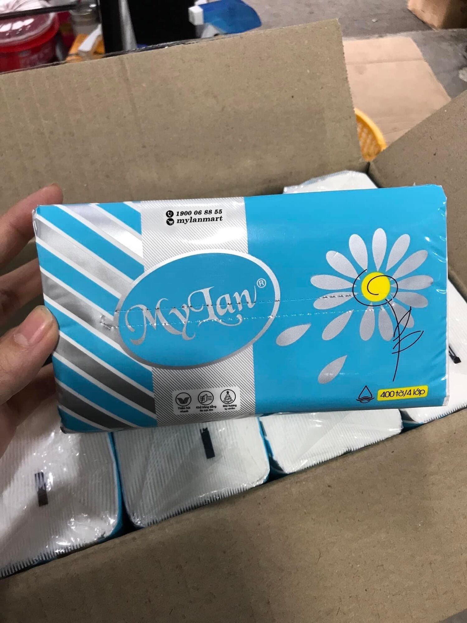 giấy rút hoa cúc mylan thùng 20 gói