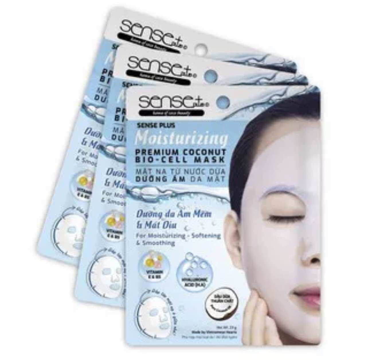 [ HCM ] MẶT NẠ COCONUT BIO-CELL SENSE PLUS DƯỠNG ẨM DA MẶT 23G