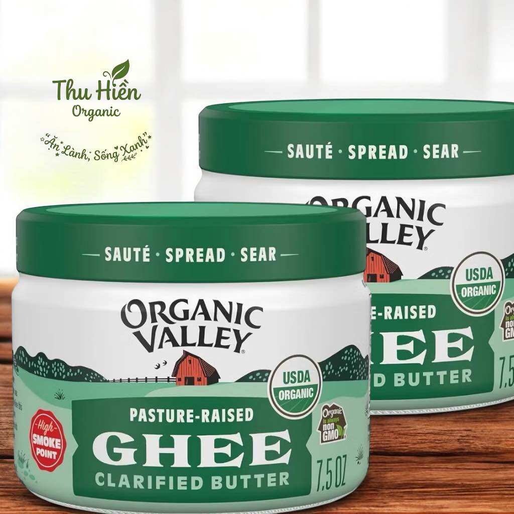 Sữa bơ hữu cơ Organic Valley Pasture-Raised Ghee Clarified Butter 7.5 oz
