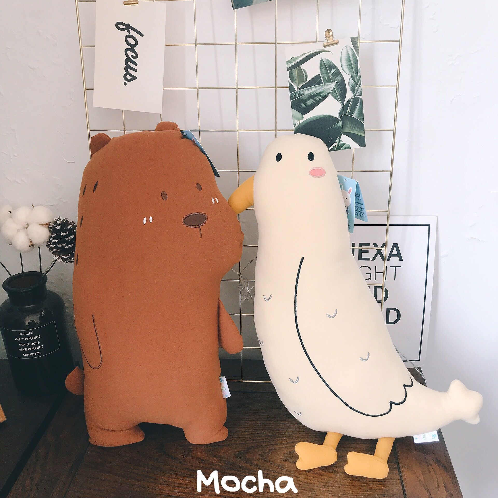 THÚ BÔNG GẤU MOCHA VÀ CHIM BIỂN MOCHA