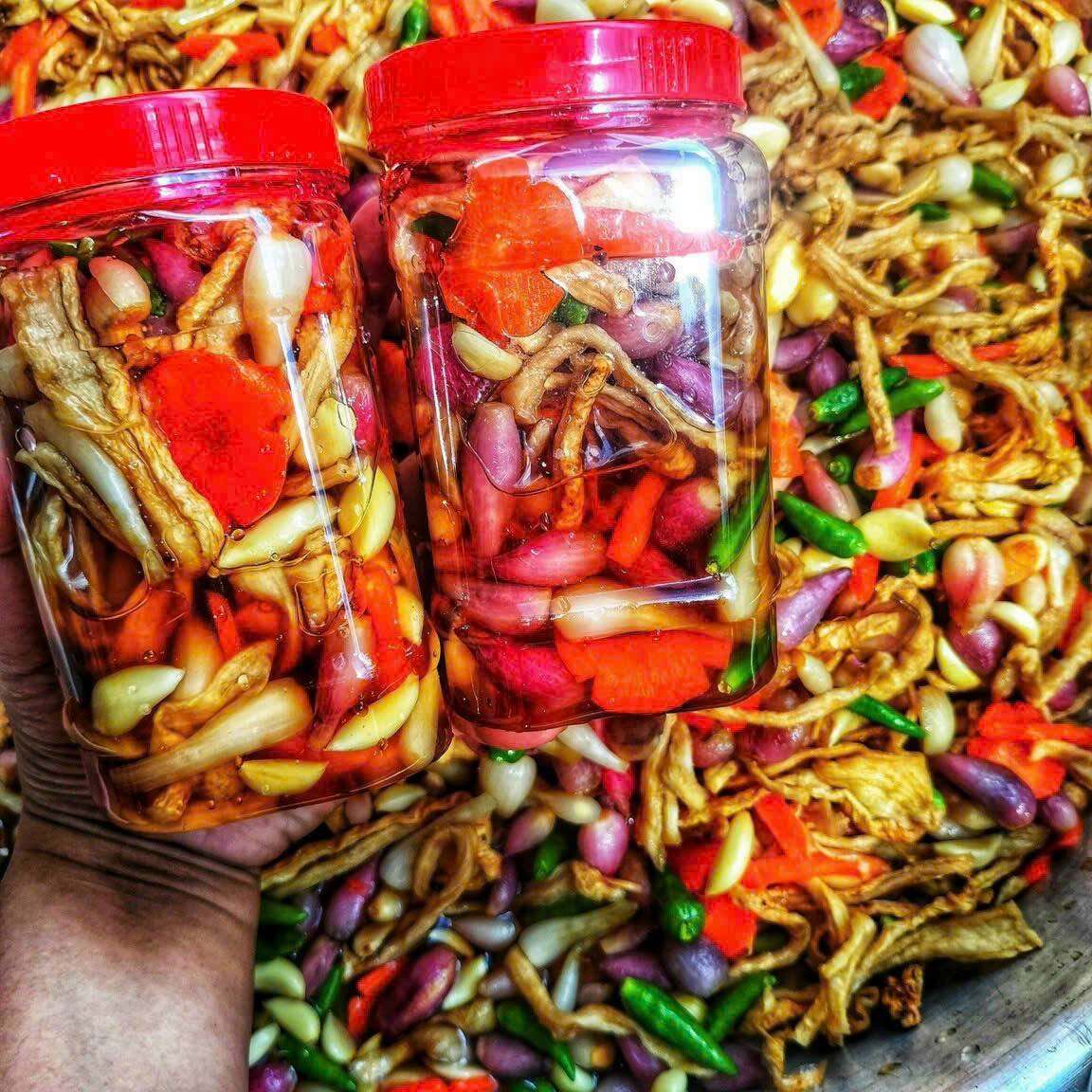 dưa món hành tím củ kiệu nhà làm hủ 5-600g