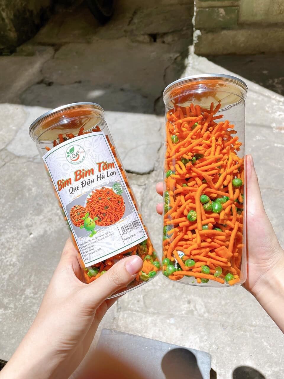 Bim Bim que đậu Hà Lan Hũ Pet 350g
