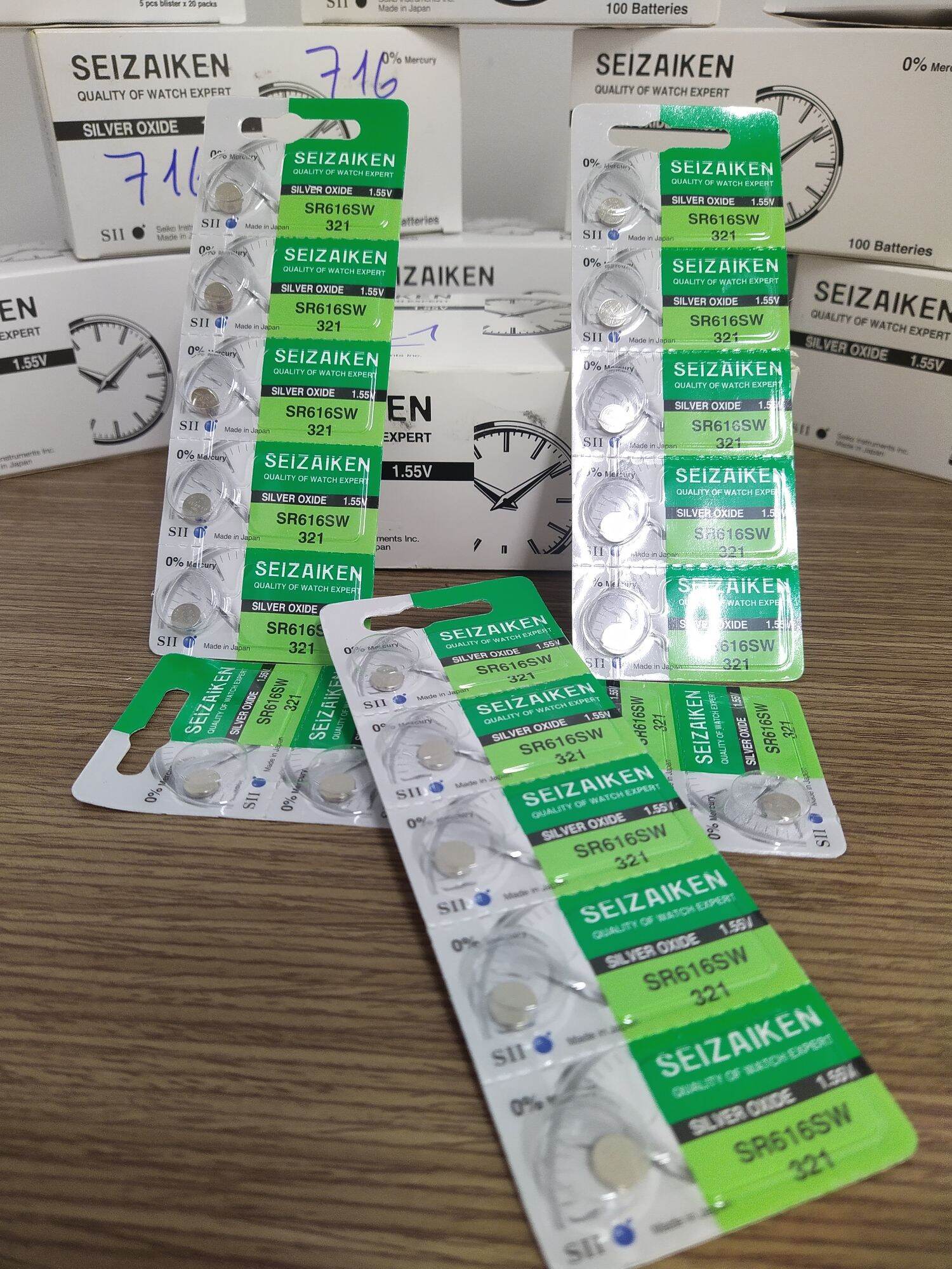 Pin đồng hồ Seizaiken pin đồng hồ chính hãng pin đồng hồ nhật 916 vỉ 5 viên