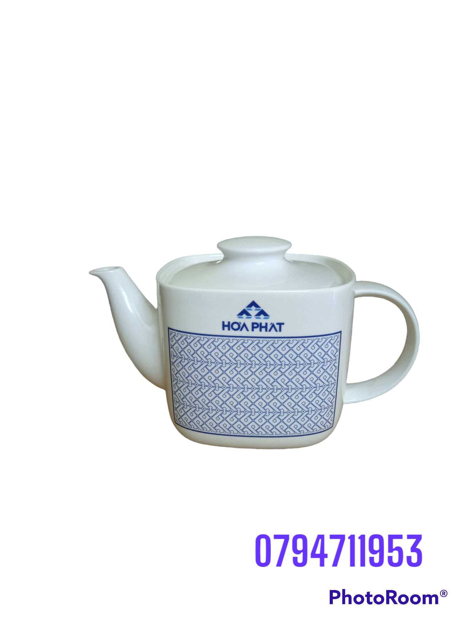 Bình trà Vuông 1.25 lít - gốm sứ Minh Long
