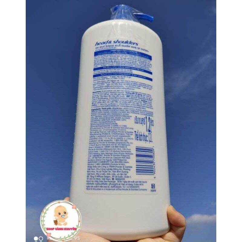 Dầu gội đầu Head & Shoulder bạc hà mát rượi 1200ml