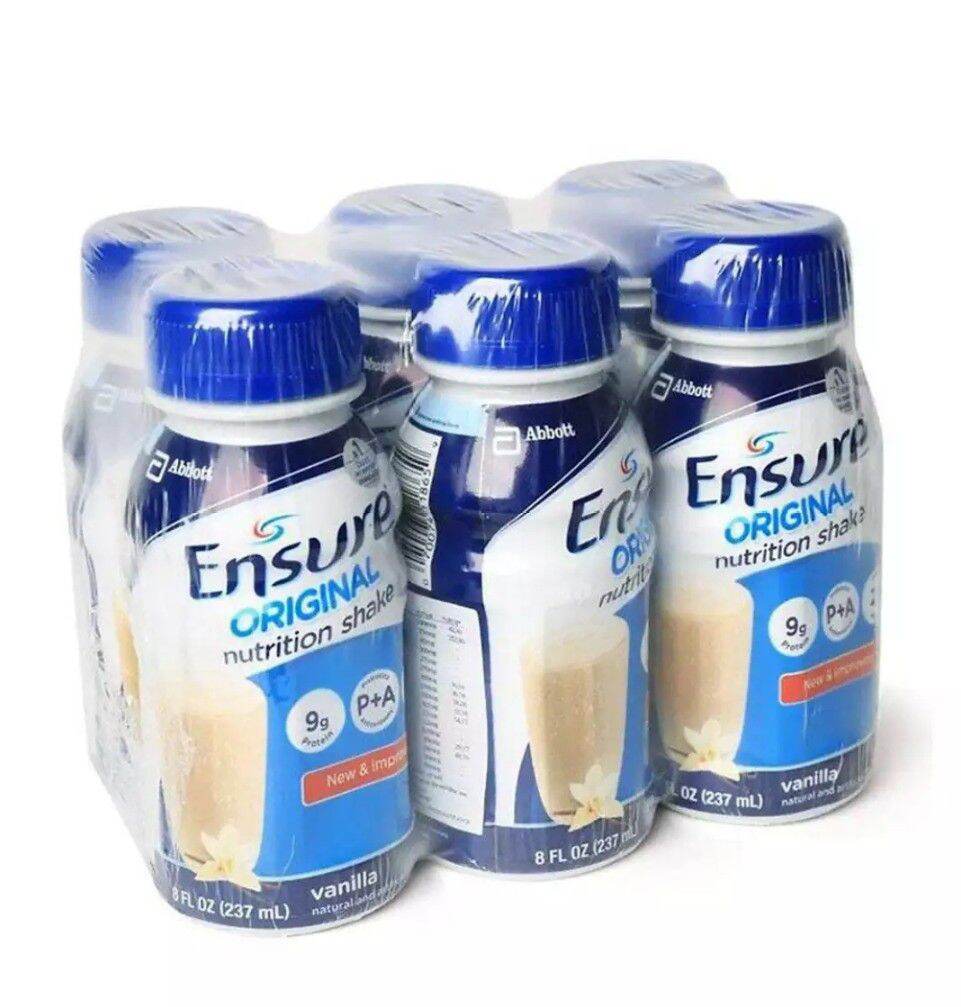 Lốc 6 Chai Sữa Nước Ensure Vanilla 237ml - Date Mới