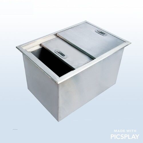 Thùng đá âm quầy bar inox