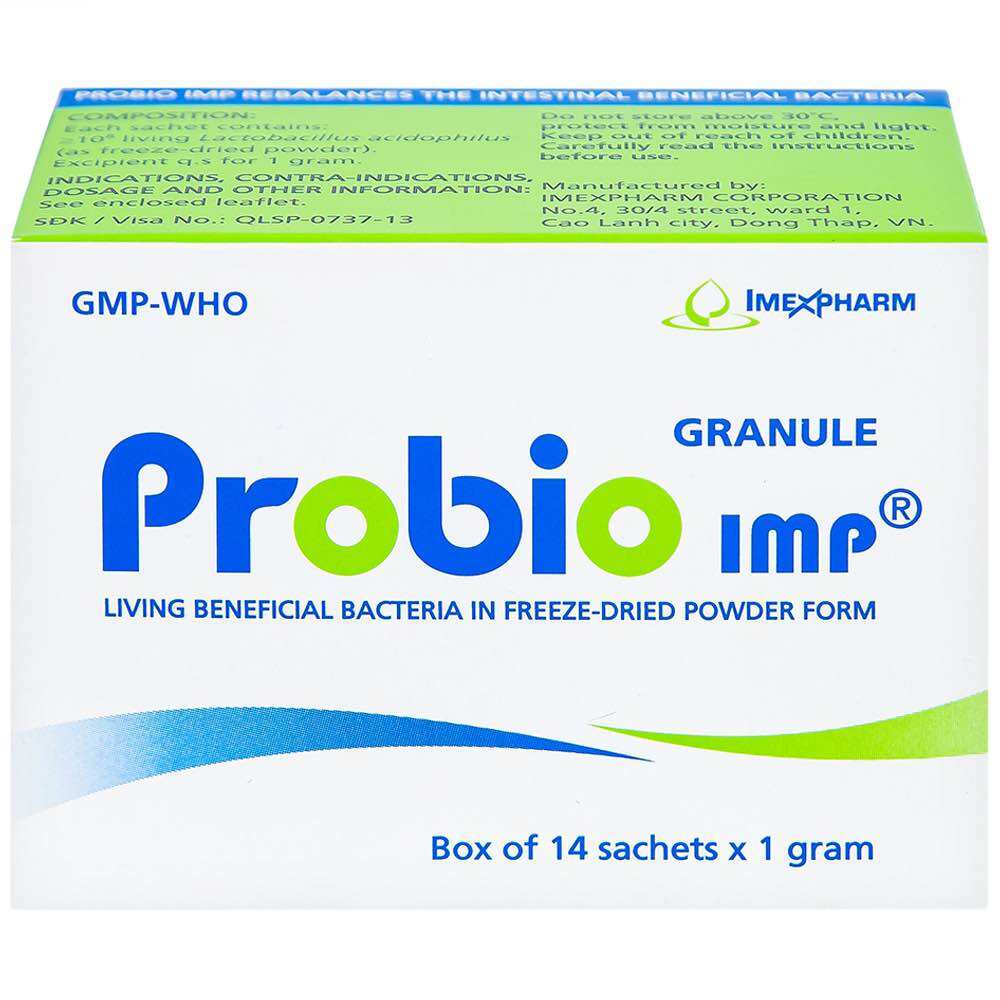 Hộp 14 gói Men tiêu hoá Probio Imexpharm hỗ trợ tiêu hoá