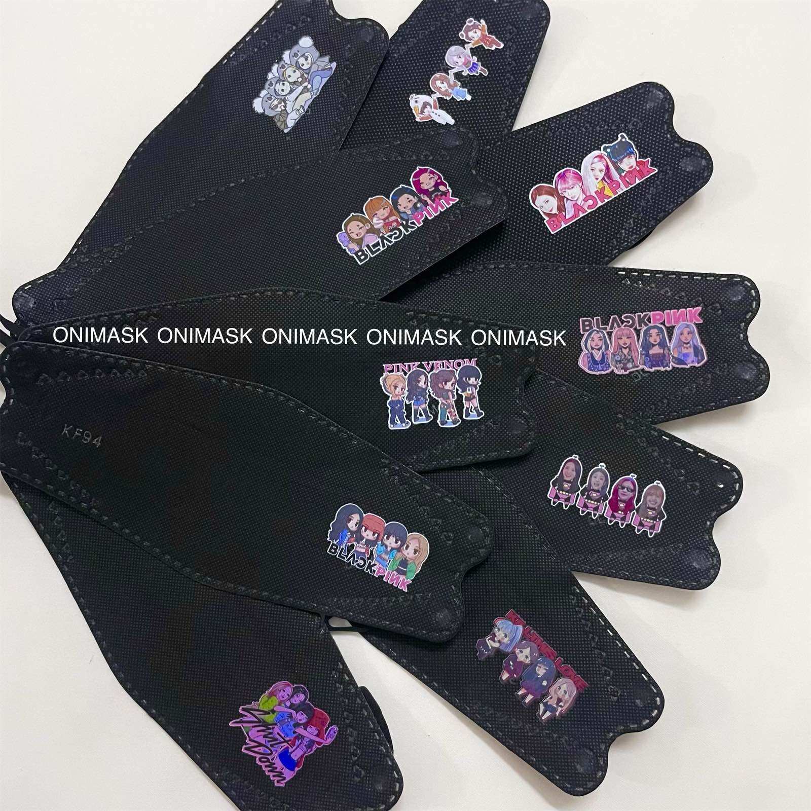 Khẩu trang idol Kpop BLACKPINK hình Chibi dễ thương (50 cái)