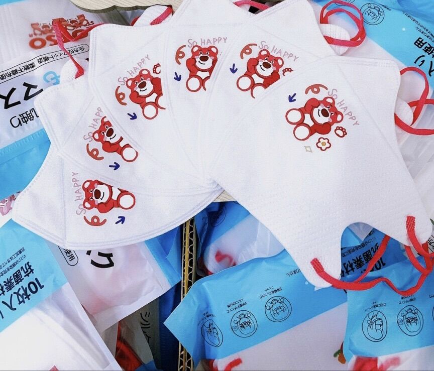 Túi 10c  Khẩu trang gấu Lotso dễ thương