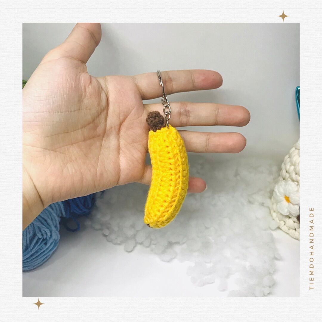 [HANDMADE] Móc khoá, treo túi balo hình quả chuối