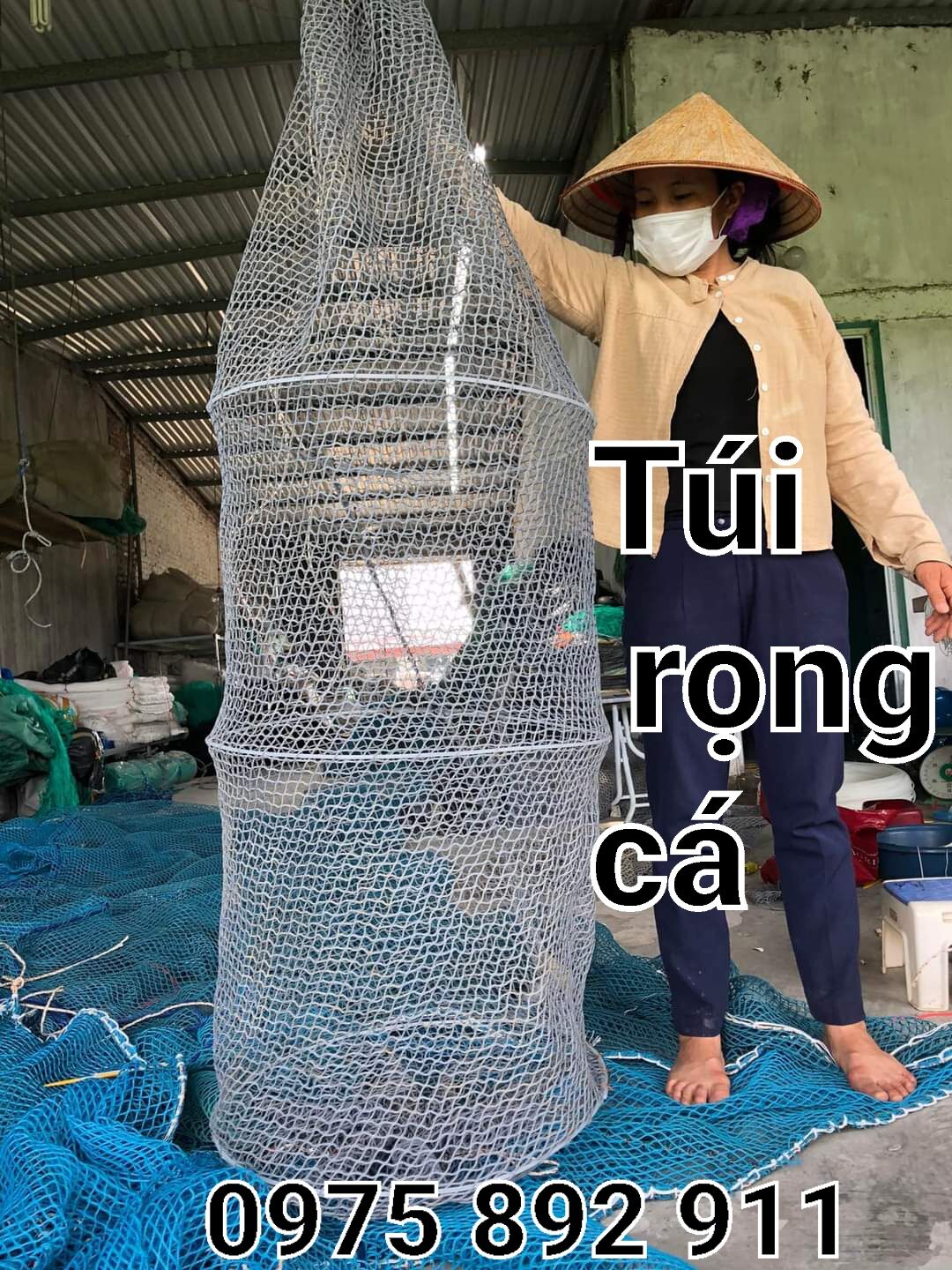 Túi rọng cá đi cân dành cho các cần thủ ( dài 1m, rộng 60cm )