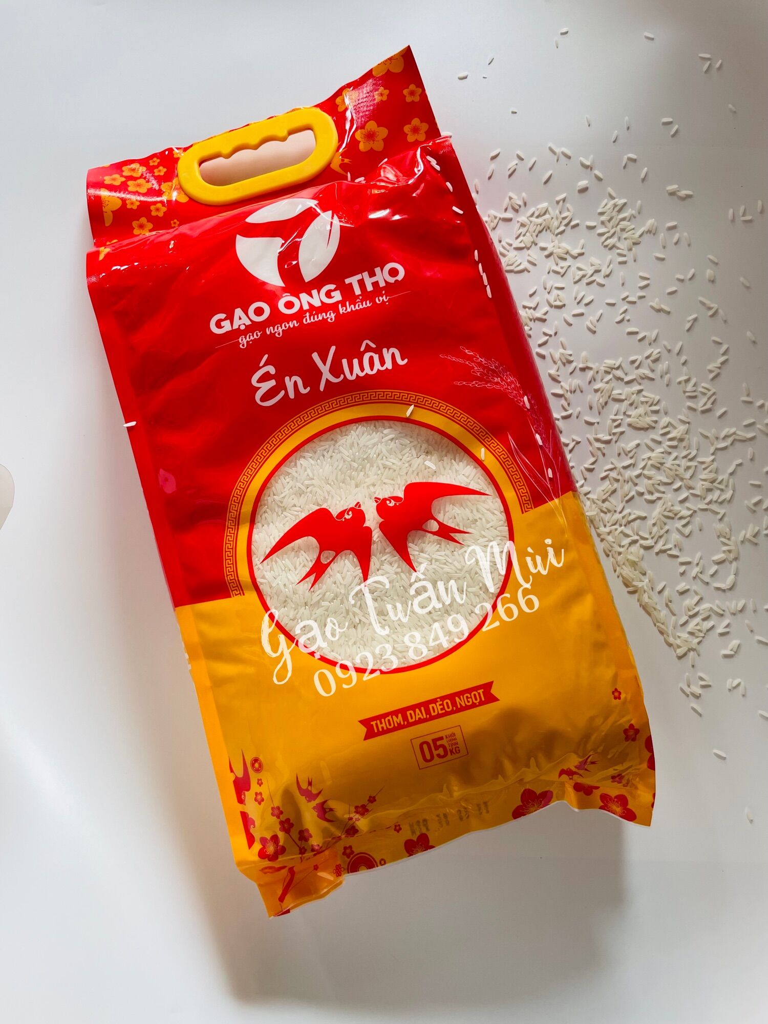 Gạo ST24 Ông Thọ Én Xuân Dẻo Thơm (Túi 5ký )