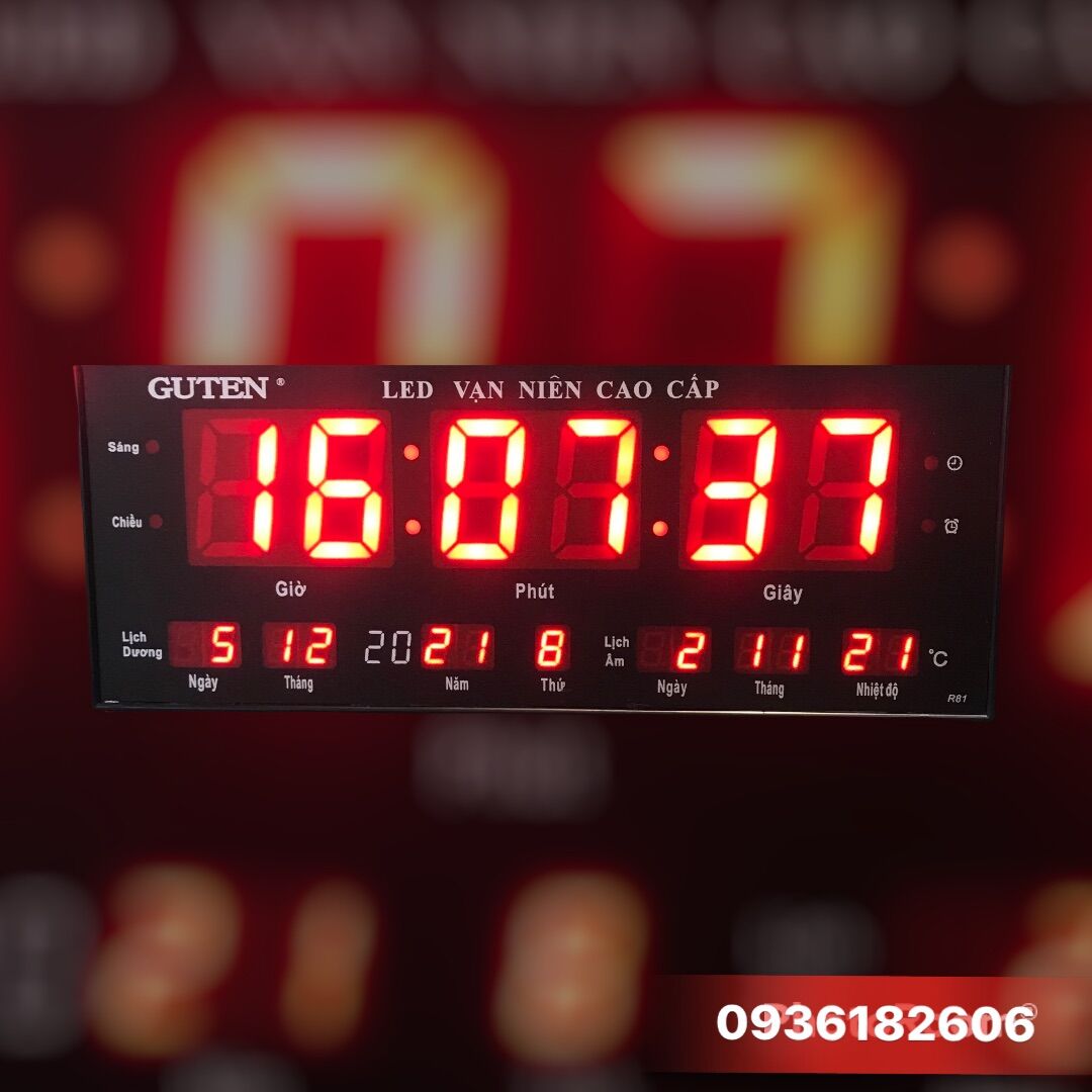 ĐỒNG HỒ LED VẠN NIÊN GUTEN