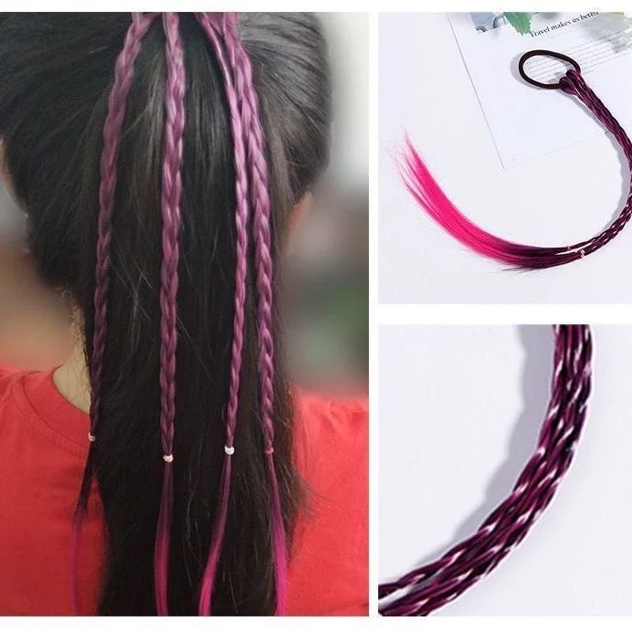[HCM]Cột tóc 4 bím màu highlight độc đáo xinh xắn