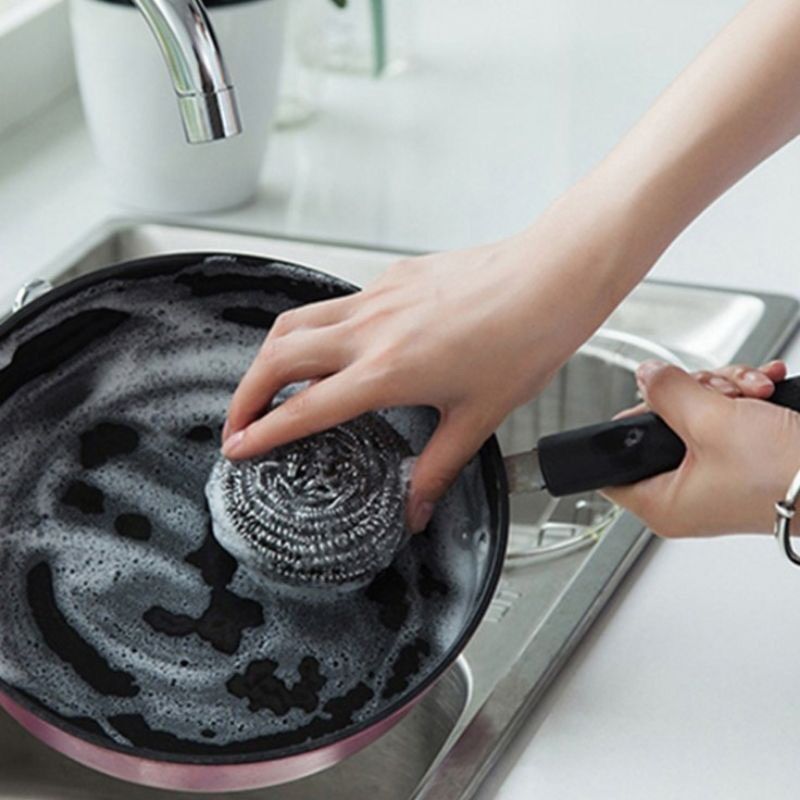 Set of 4 Pot and Pan Cleaning Sponges - Cleans Stubborn Stains - Dishwashing Cleaning Tools