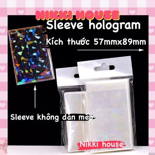 Sleeve hologram bọc card chất liệu dày dặn