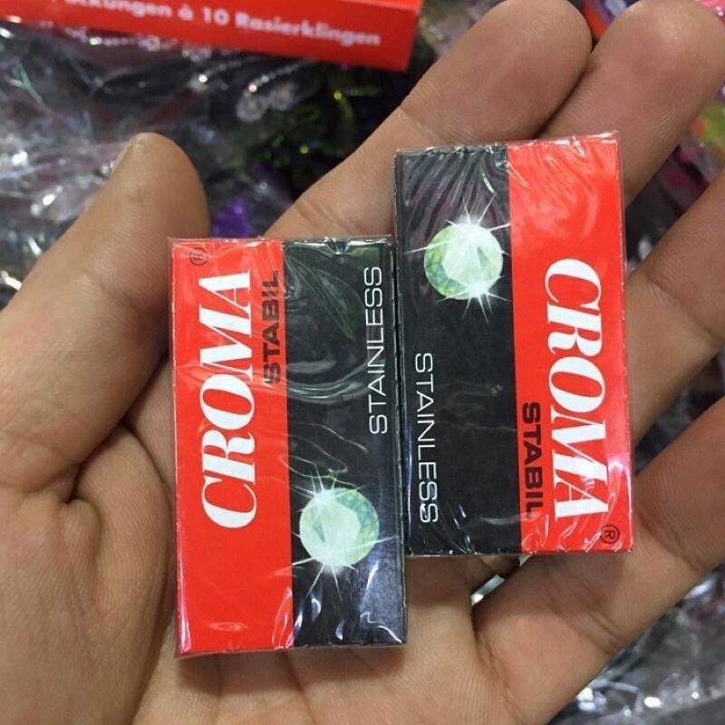 Hộp 10 lưỡi dao cạo râu CROMA Đức- dao cạo siêu sắc