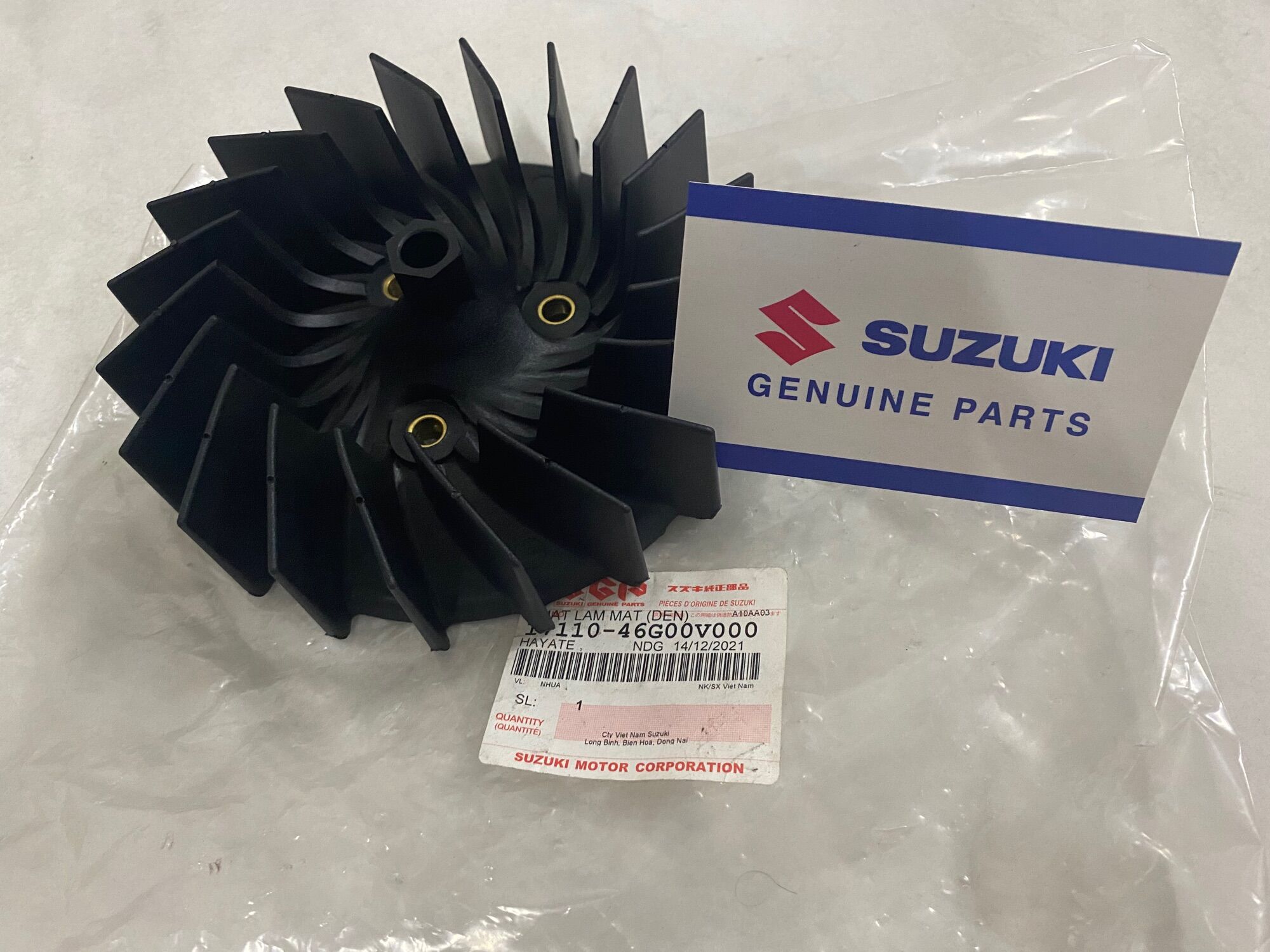 Quạt gió hayate impulse skydrive 125 suzuki chính hãng