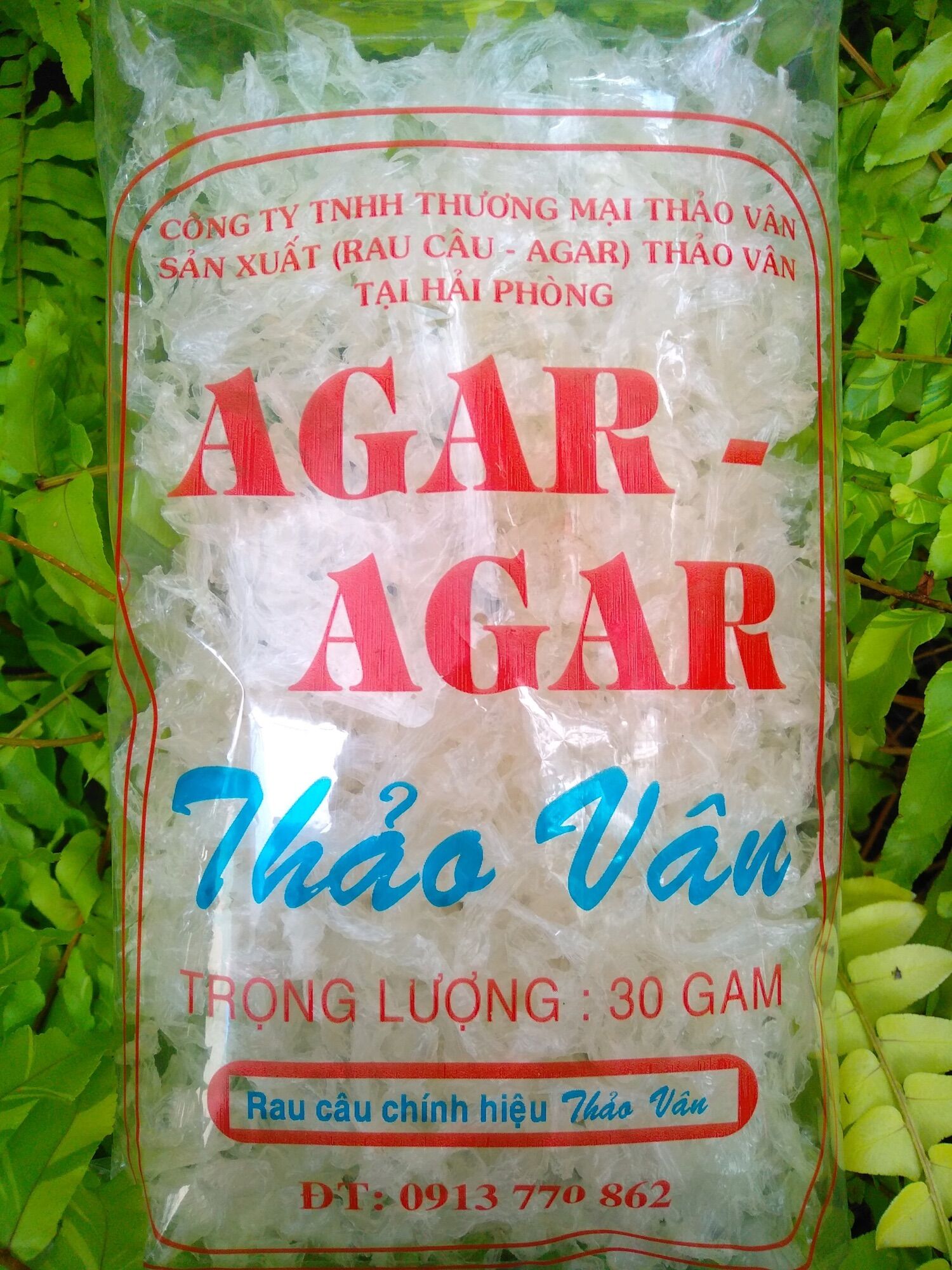 Rau câu sợi Agar Thảo Vân gói 30gr
