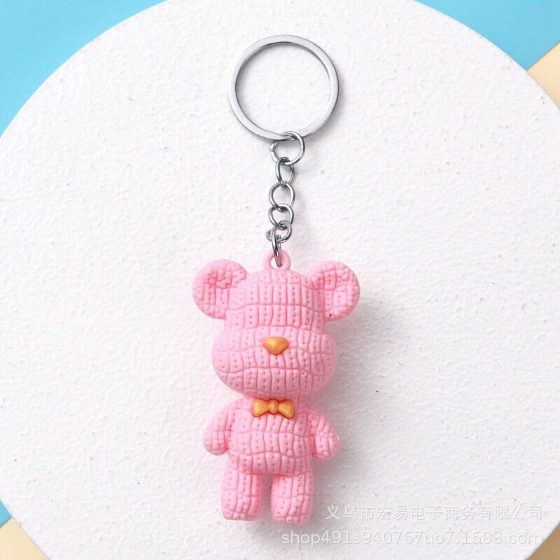 Móc Khoá Gấu Bearbrick Siêu Dễ Thương - Mẫu Mới caro