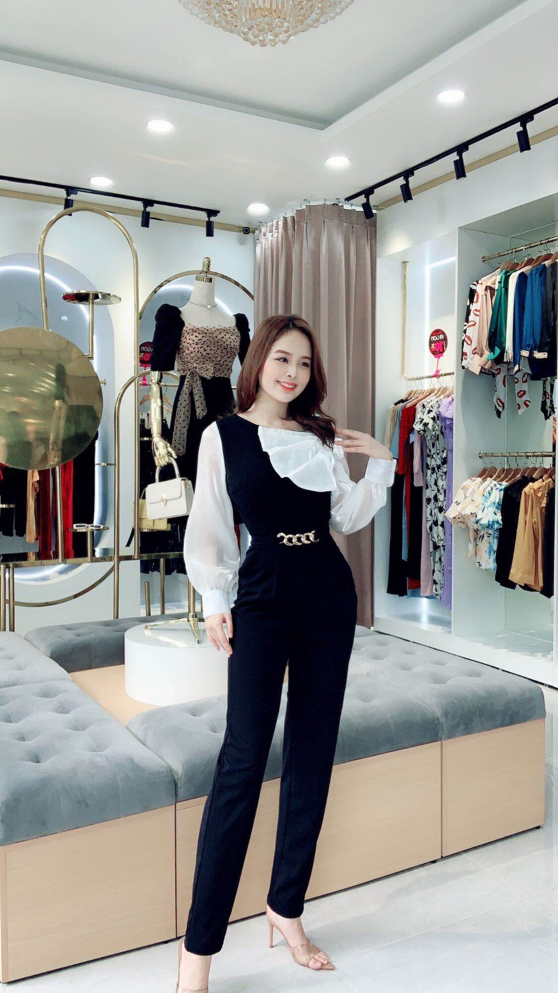Jumpsuit thiết kế tiểu thư cao cấp