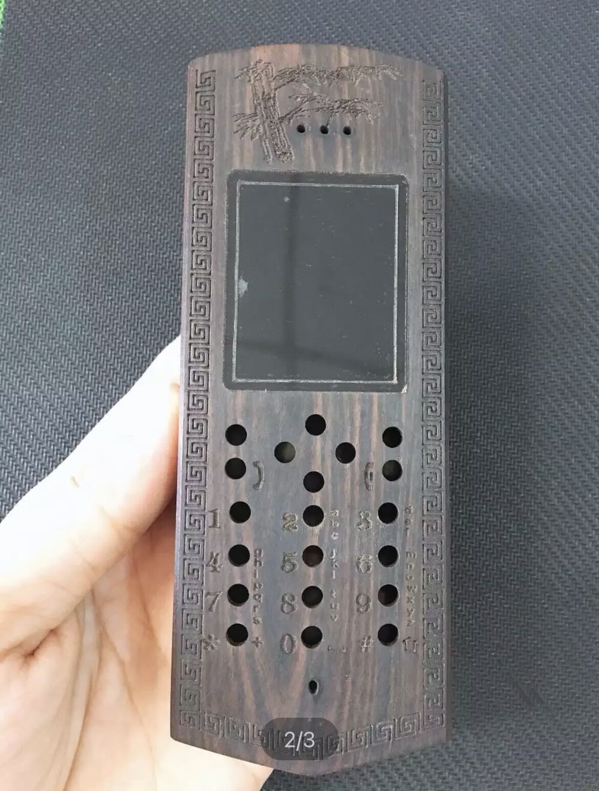 [HCM] Vỏ gỗ cho điện thoại Nokia 206 (gỗ mun)