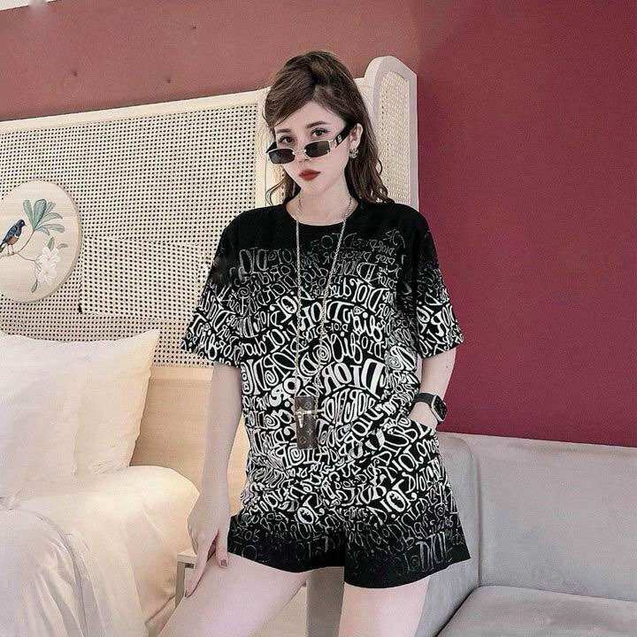 SÉT BỘ SHORT COTTON PHỐI HOẠ TIẾT 3D CAO CẤP