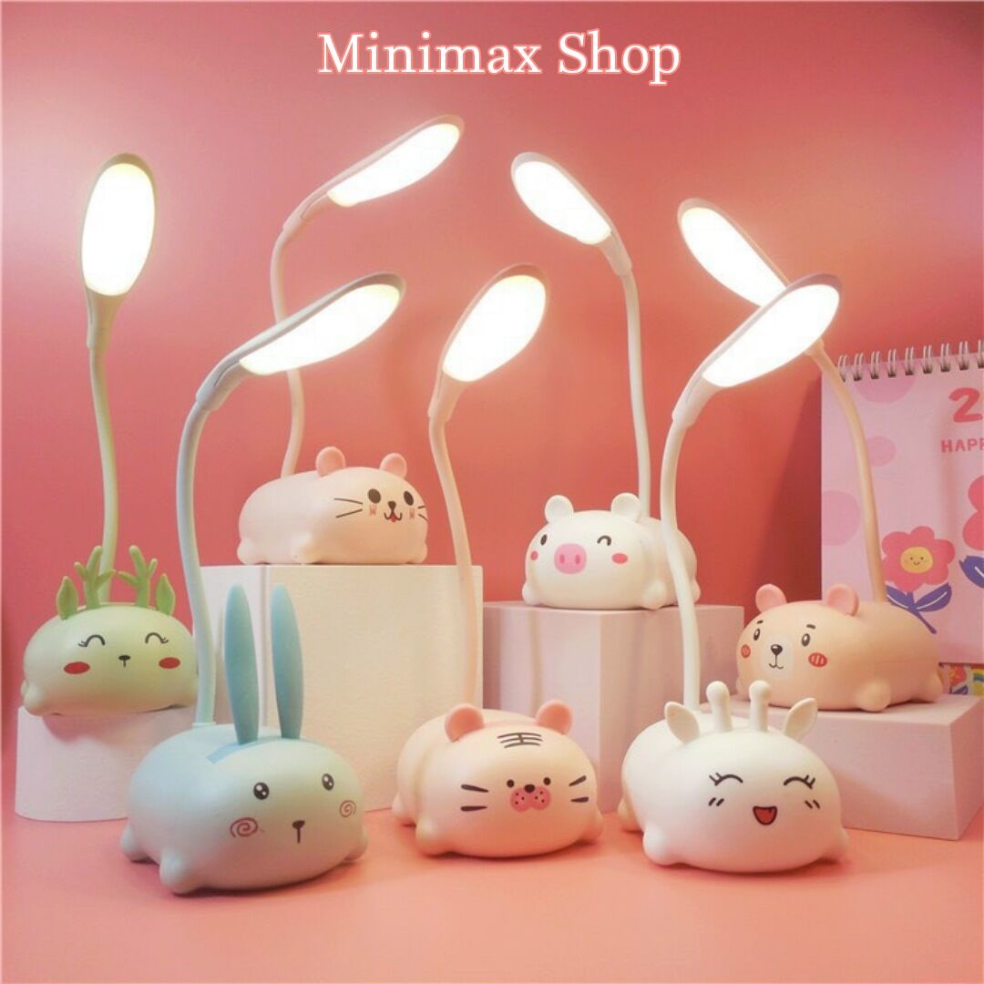 Đèn học để bàn tích điện siêu cute