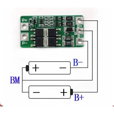Mạch 2s 10a dùng cho pin 3.2v