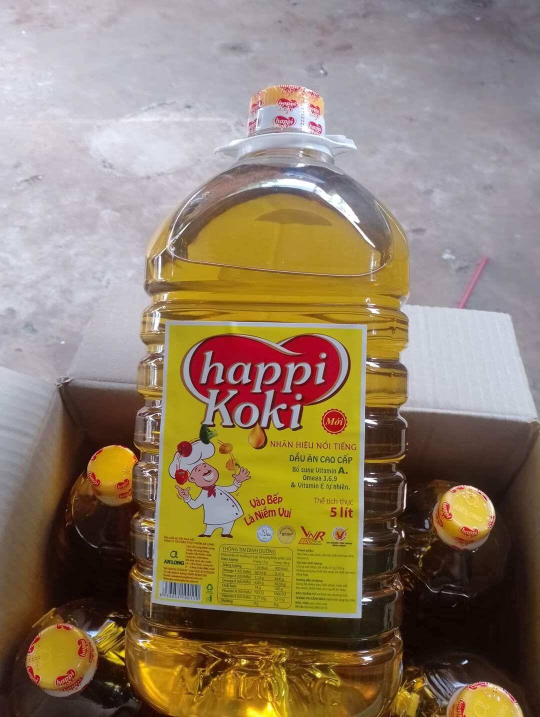 Dầu ăn Happy KOKI 5 lít
