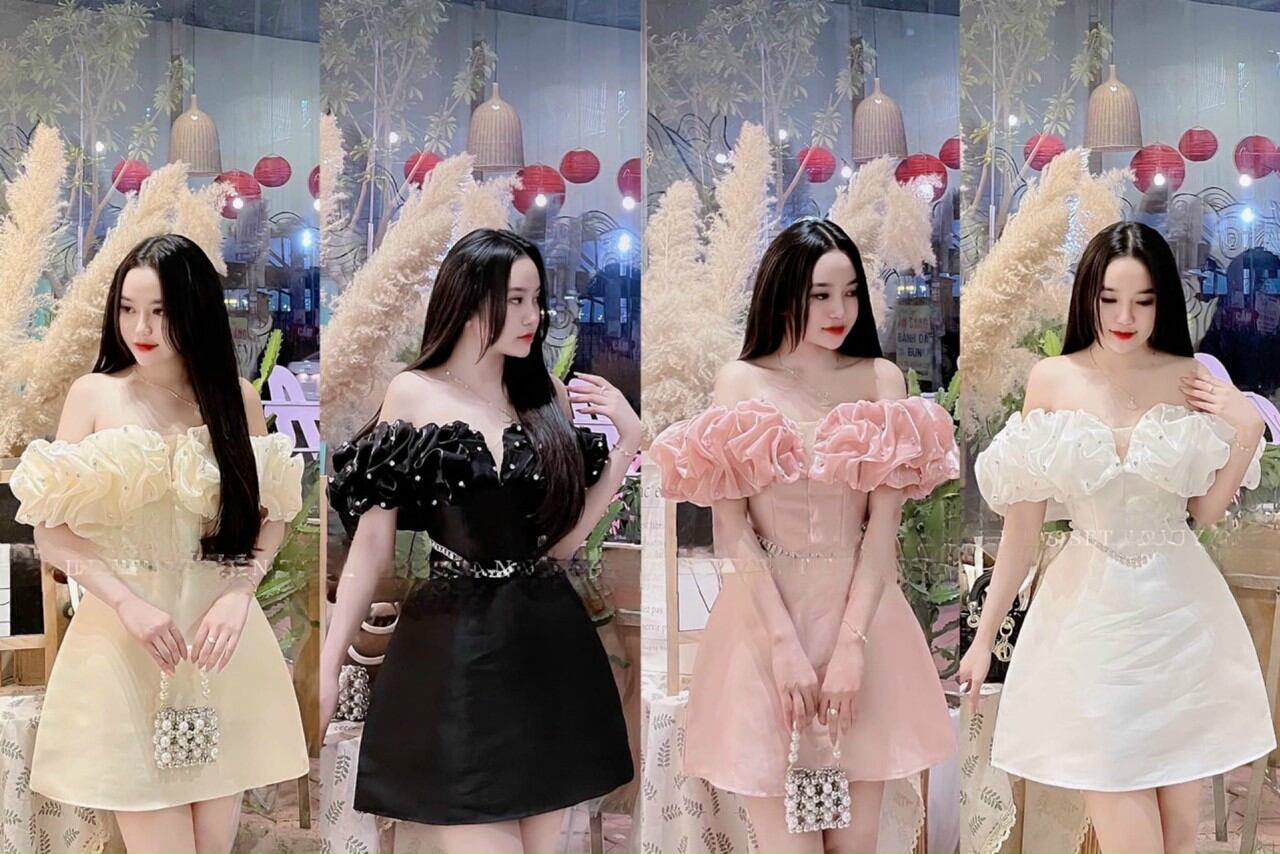 Đầm maxi cup dạ hội đính đá