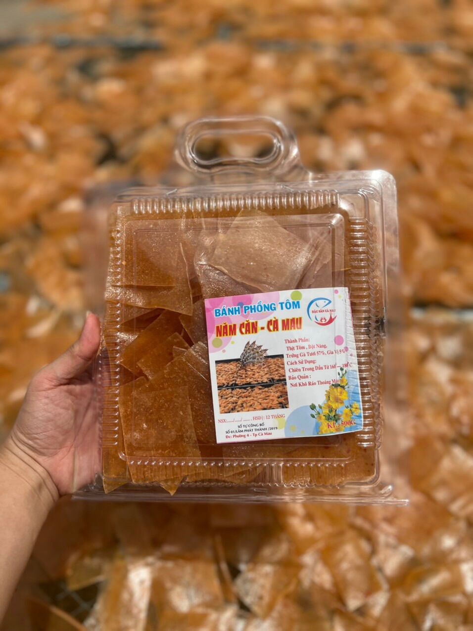 Bánh phồng tôm cà mau 500gr