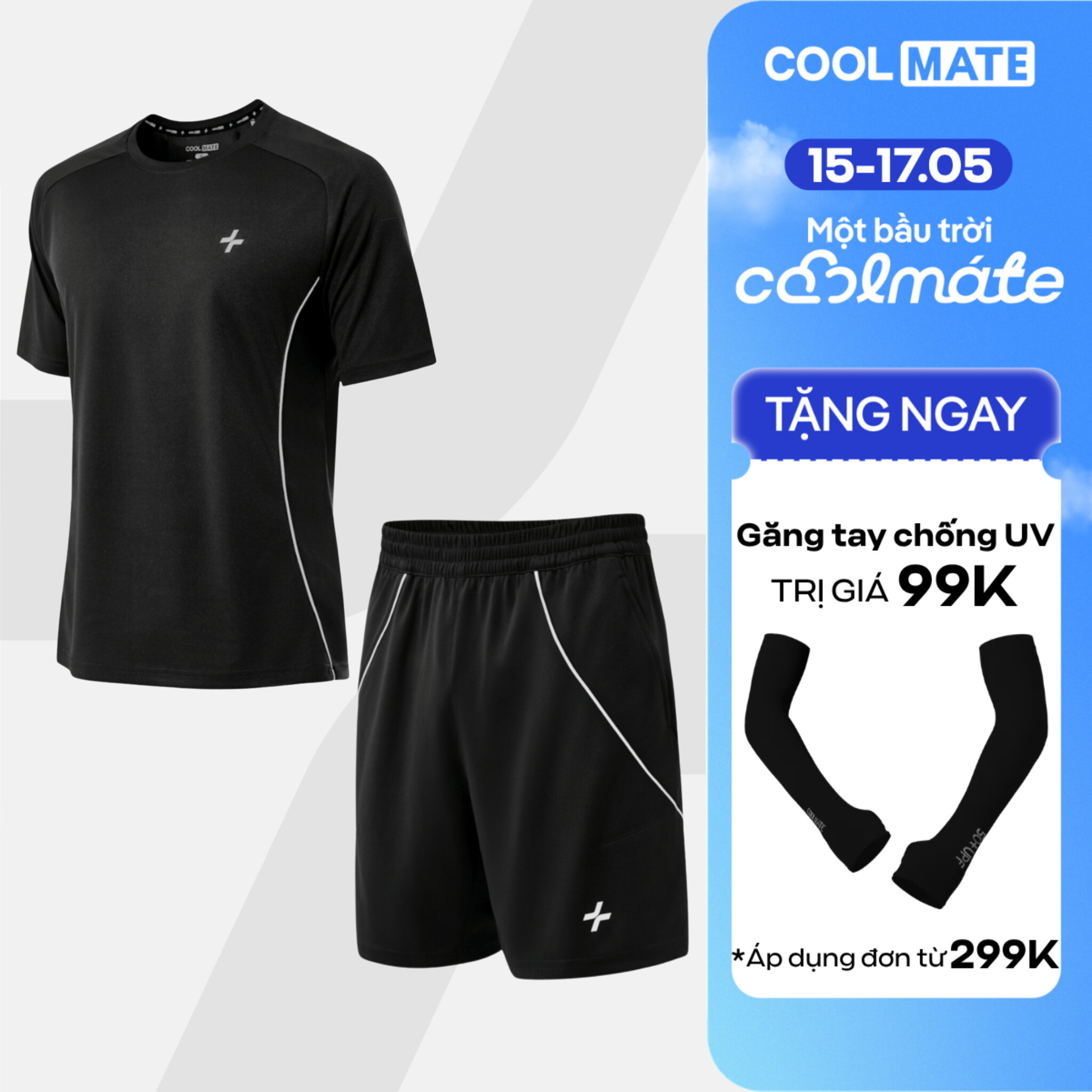 [TẶNG QUÀ ĐƠN TỪ 299K]Set bộ đồ quần và áo thể thao nam pickleball tennis FlexLine Active Thoáng khí, thoải mái, thấm hút tốt Coolmate
