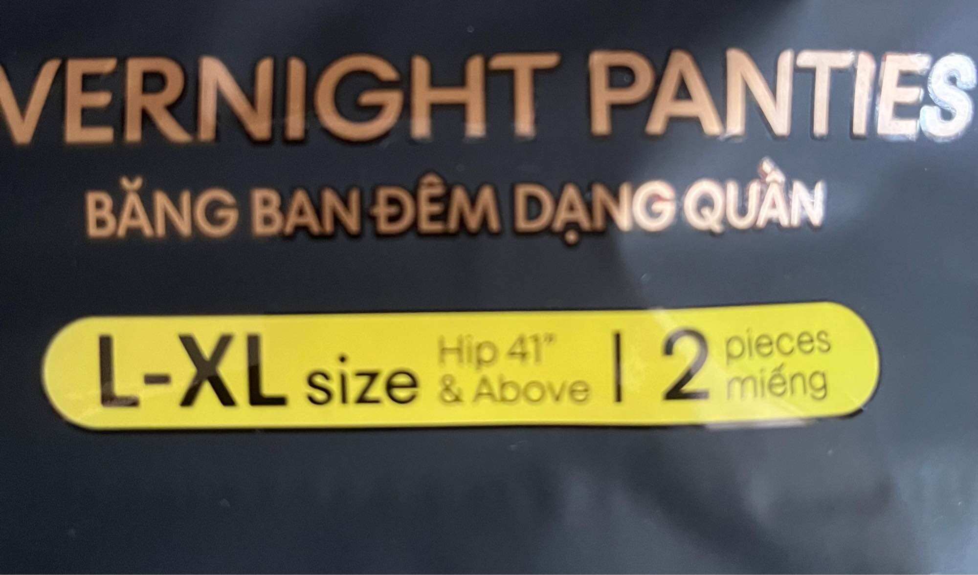 Băng vệ sinh KOTEX size ML-LXL dạng quần chống tràn 360 2 miếng sản xuất mới nhất