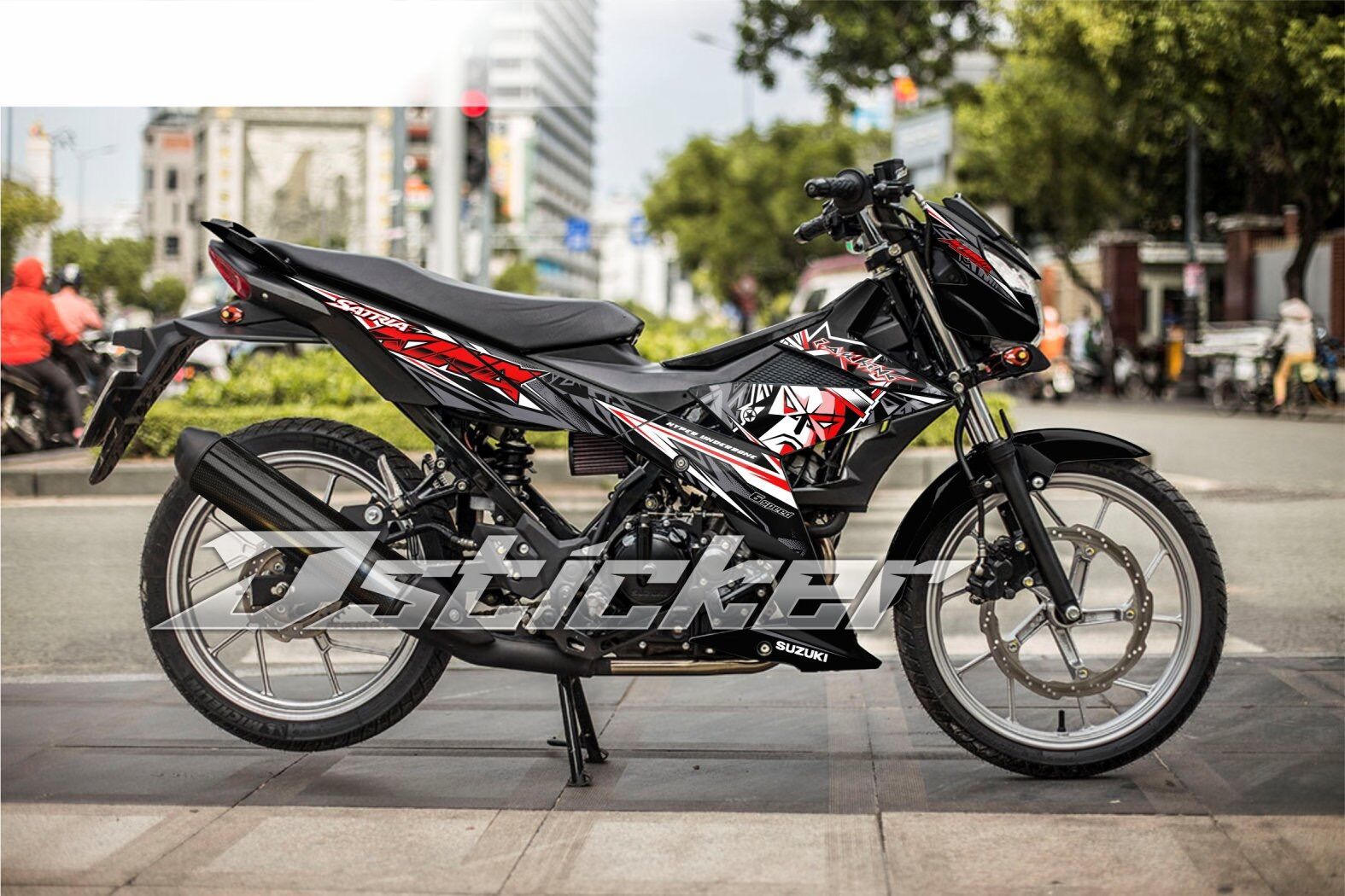 Tem King Drag Satria ( Raider ) Rời Xe Đen