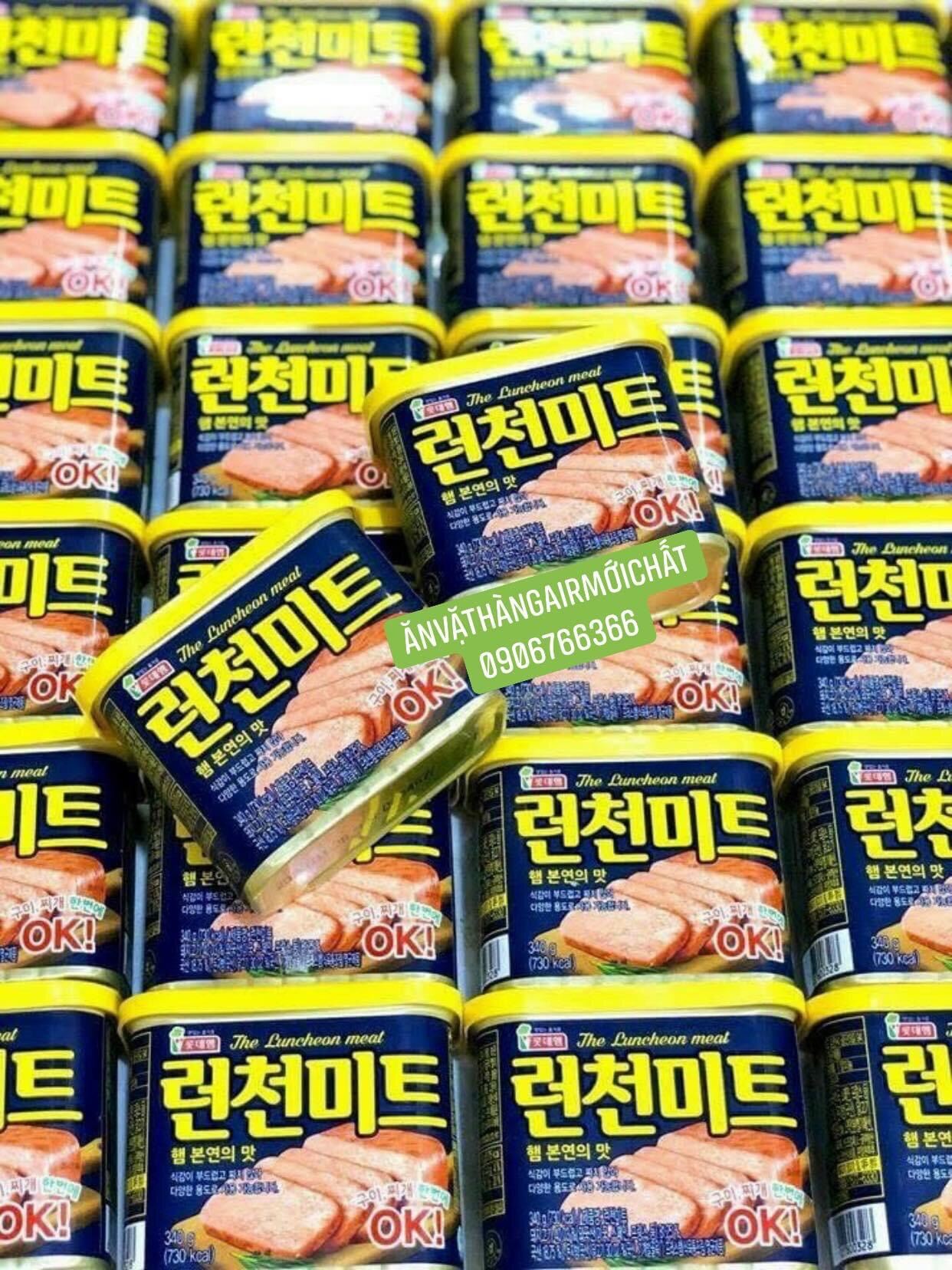 [Date Đẹp 02/2027]Thịt Ham Hàn Quốc Luncheon Meat Hộp 340 gram