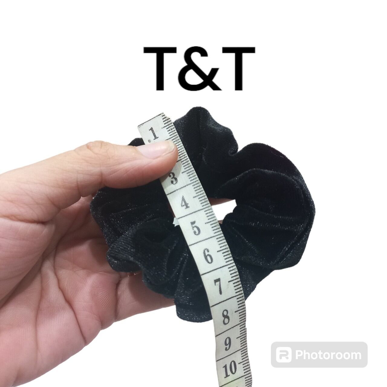 Cột tóc vải nhung trơn màu đen (cở nhỏ/cở lớn)