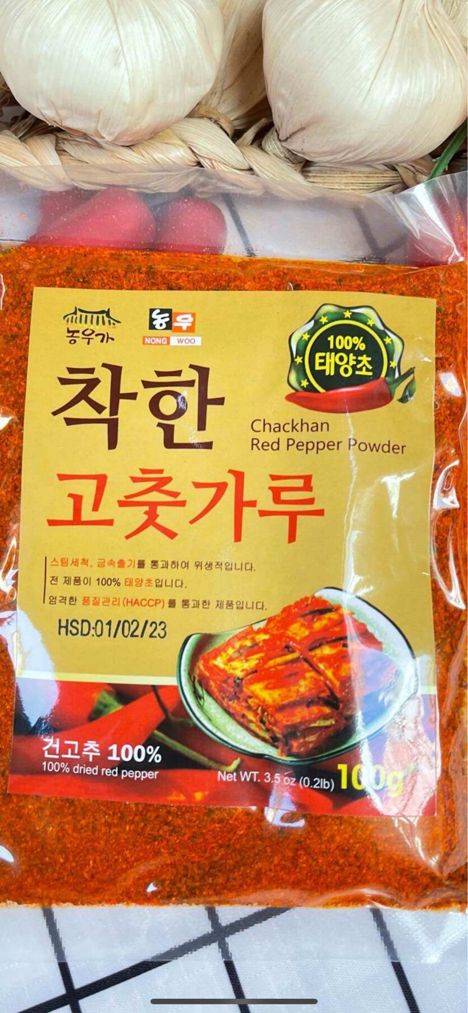 BỘT ỚT HÀN QUỐC ( LÀM KIM CHI ) 100GRAM
