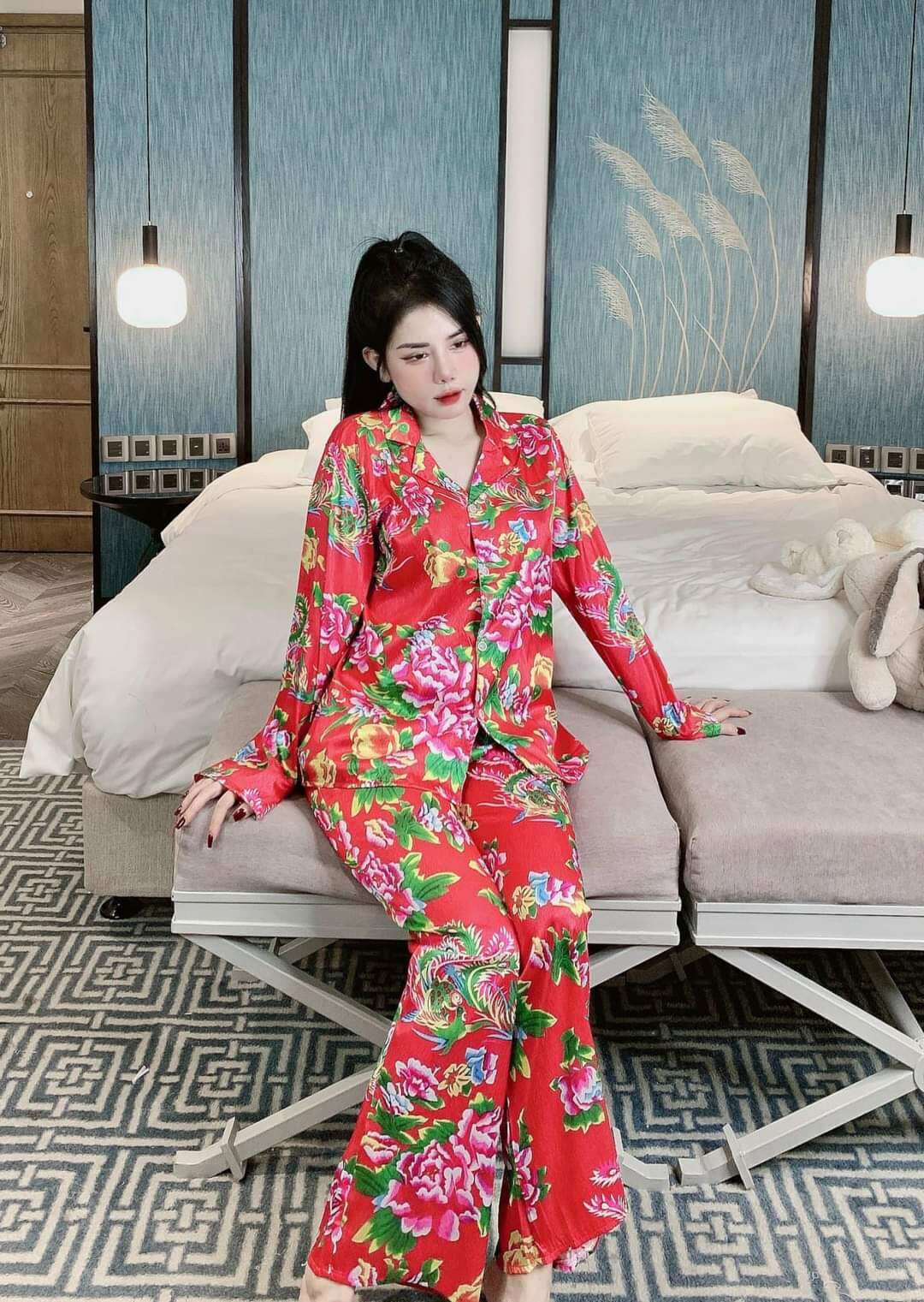 Bộ lụa xước hot trend