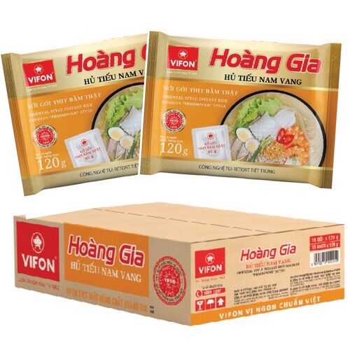 Thùng 18 gói hủ tiếu nam vang vifon hoàng gia 120g/gói