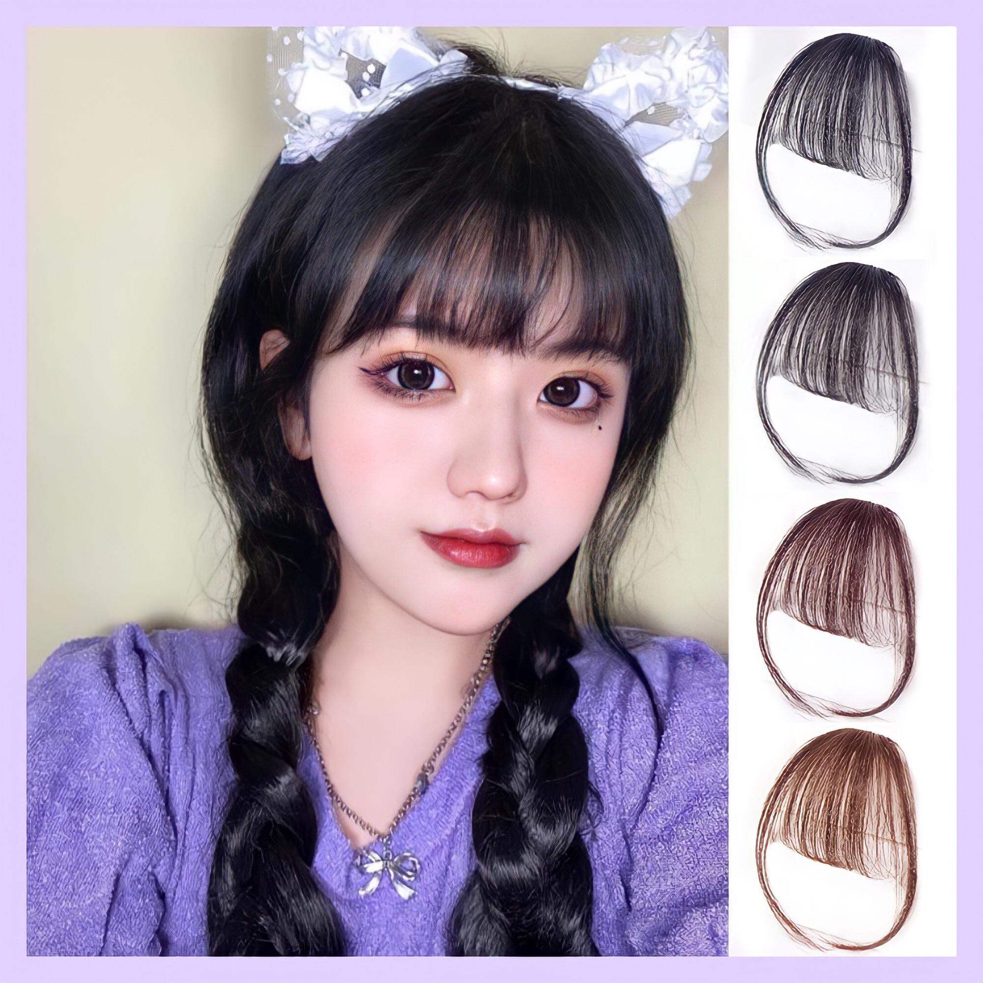 TÓC GIẢ Mái Thưa, Tóc Mái Giả Thưa Cao Cấp Mái Thưa Giả Phong Cách Hàn Quốc Cho Nữ